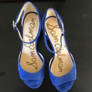 Sam Edelman Royal Blue Block Heels
